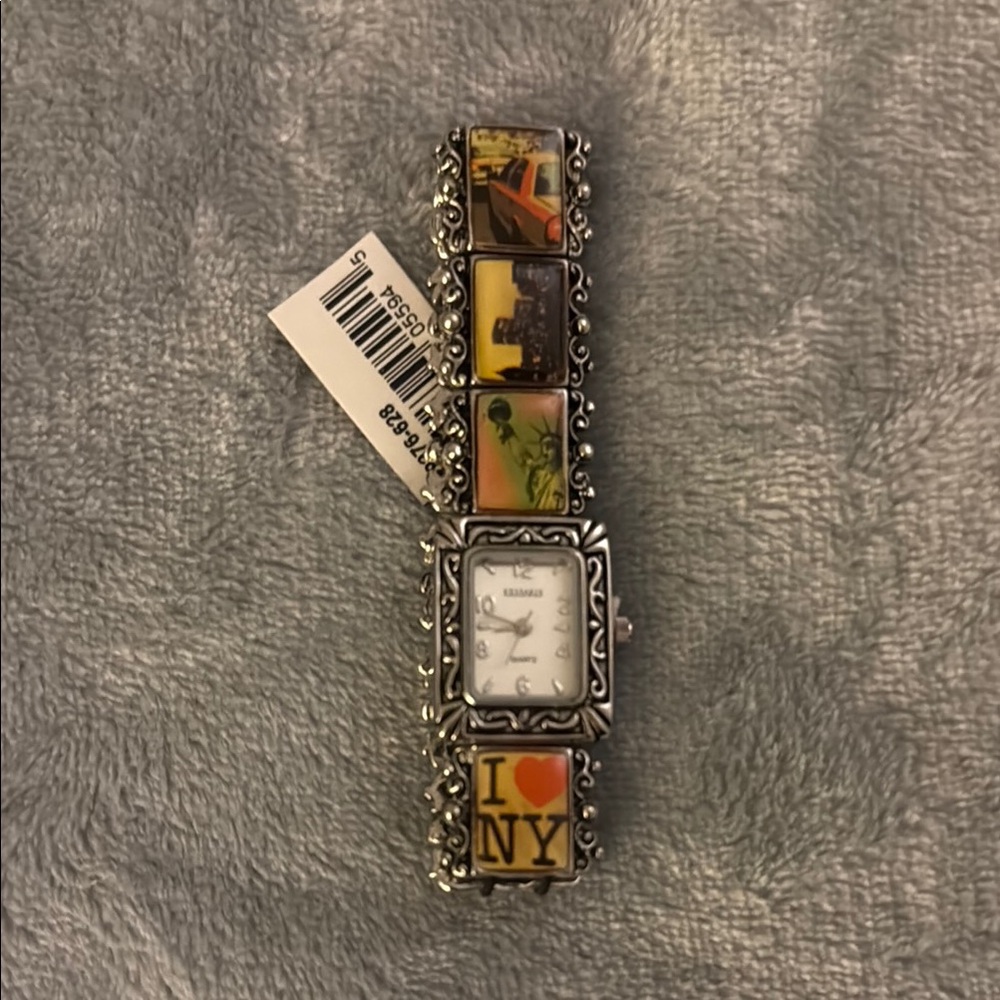Silver New York Themed Watch